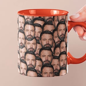 Ben Affleck Mug | Celebrity Coffee Mug Gift Idea | Mug for Argo Movie Fans | Tea Mug Funny Gift Idea | Custom Coffee Face Mug