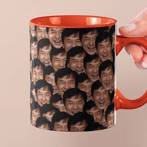 Jackie Chan Mug | Celebrity Coffee Mug Gift Idea | Mug for Police Story Movie Fans | Tea Mug Funny Gift Idea | Custom Coffee Face Mug