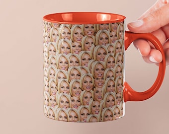 Britney Spears Mug | Celebrity Coffee Mug Gift Idea | Mug for Not a Girl Movie Fans | Tea Mug Funny Gift Idea | Custom Coffee Face Mug