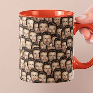 George Michael Mug | Celebrity Coffee Mug Gift Idea | Mug for Wham Fans | Tea Mug Funny Gift Idea | Custom Coffee Face Mug