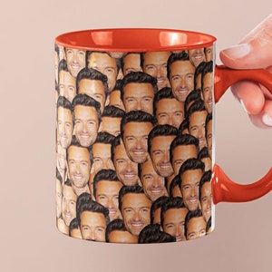 Hugh Jackman Mug | Celebrity Coffee Mug Gift Idea | Mug for Prisoners Movie Fans | Tea Mug Funny Gift Idea | Custom Coffee with Face