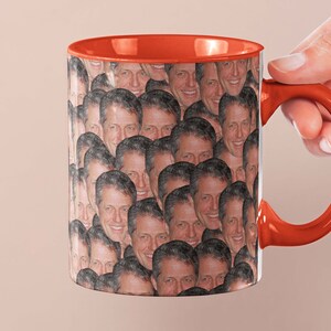 Hugh Grant Mug | Celebrity Coffee Mug Gift Idea | Mug for About a Boy Movie Fans | Tea Mug Funny Gift Idea | Custom Coffee with Face