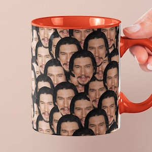 Adam Driver Mug | Celebrity Coffee Mug Gift Idea | Mug for Marriage Story Movie Fans | Tea Mug Funny Gift Idea | Custom Coffee Face Mug