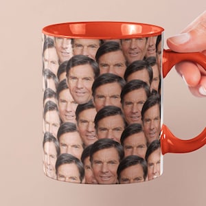 Dennis Quaid Mug | Celebrity Coffee Mug Gift Idea | Mug for The Big Easy Movie Fans | Tea Mug Funny Gift Idea | Custom Coffee Face Mug