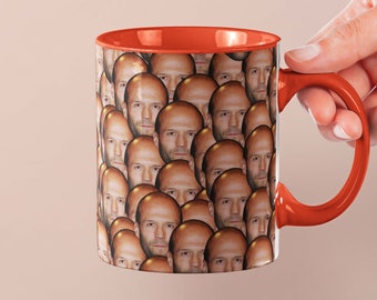 Jason Statham Mug | Celebrity Coffee Mug Gift Idea | Mug for Transporter 2 Movie Fans | Tea Mug Funny Gift Idea | Custom Coffee Face Mug