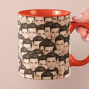 Zac Efron Mug | Celebrity Coffee Mug Gift Idea | Mug for High School Musical Fans | Tea Mug Funny Gift Idea | Custom Coffee Mug with Face