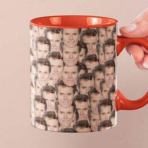 Willem Dafoe Mug | Celebrity Coffee Mug Gift Idea | Mug for Platoon Movie Fans | Tea Mug Funny Gift Idea | Custom Coffee Face Mug