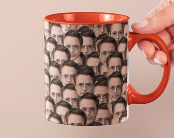 Robert Downey Jr. Mug | Celebrity Coffee Mug Gift Idea | Mug for Chaplin Movie Fans | Tea Mug Funny Gift Idea | Custom Coffee Face Mug
