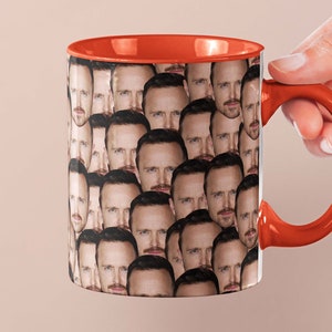 Aaron Paul mok | Celebrity koffie mok cadeau idee | Mok voor Smashed Movie Fans | Theemok Grappig cadeau-idee | Aangepaste koffie gezicht mok