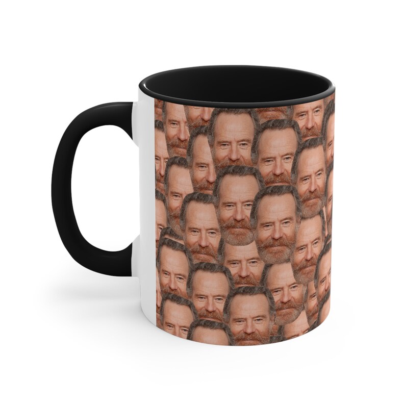 Bryan Cranston Mug | Celebrity Coffee Mug Gift Idea | Mug for Drive Movie Fans | Tea Mug Funny Gift Idea | Custom Coffee Face Mug image 7