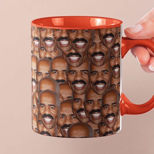 Steve Harvey Mug | Celebrity Coffee Mug Gift Idea | Mug for Space Jam Fans | Tea Mug Funny Gift Idea | Custom Coffee Mug with Face