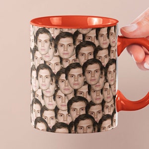 Evan Peters Mug | Celebrity Coffee Mug Gift Idea | Mug for Pose Movie Fans | Tea Mug Funny Gift Idea | Custom Coffee with Face