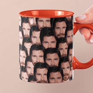 Christian Bale Mug | Celebrity Coffee Mug Gift Idea | Mug for The New World Movie Fans | Tea Mug Funny Gift Idea | Custom Coffee Face Mug