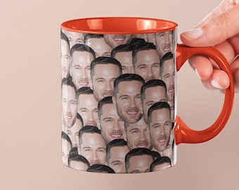 Luke Macfarlane Mug | Celebrity Coffee Mug Gift Idea | Mug for Christmas Land Movie Fans | Tea Mug Funny Gift Idea | Custom Coffee Face Mug