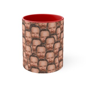 Bryan Cranston Mug | Celebrity Coffee Mug Gift Idea | Mug for Drive Movie Fans | Tea Mug Funny Gift Idea | Custom Coffee Face Mug image 2