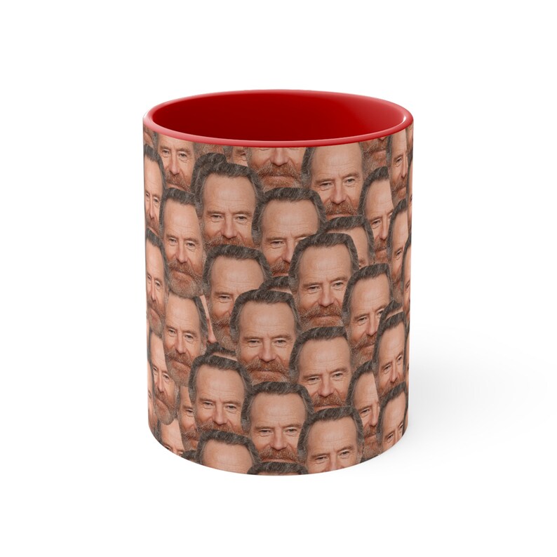 Bryan Cranston Mug | Celebrity Coffee Mug Gift Idea | Mug for Drive Movie Fans | Tea Mug Funny Gift Idea | Custom Coffee Face Mug image 2