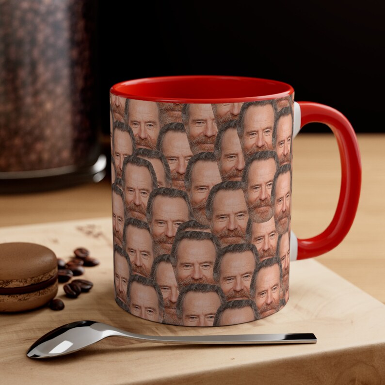 Bryan Cranston Mug | Celebrity Coffee Mug Gift Idea | Mug for Drive Movie Fans | Tea Mug Funny Gift Idea | Custom Coffee Face Mug image 5
