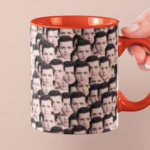 Tom Holland Mug | Celebrity Coffee Mug Gift Idea | Mug for Spider-Man Movie Fans | Tea Mug Funny Gift Idea | Custom Coffee with Face
