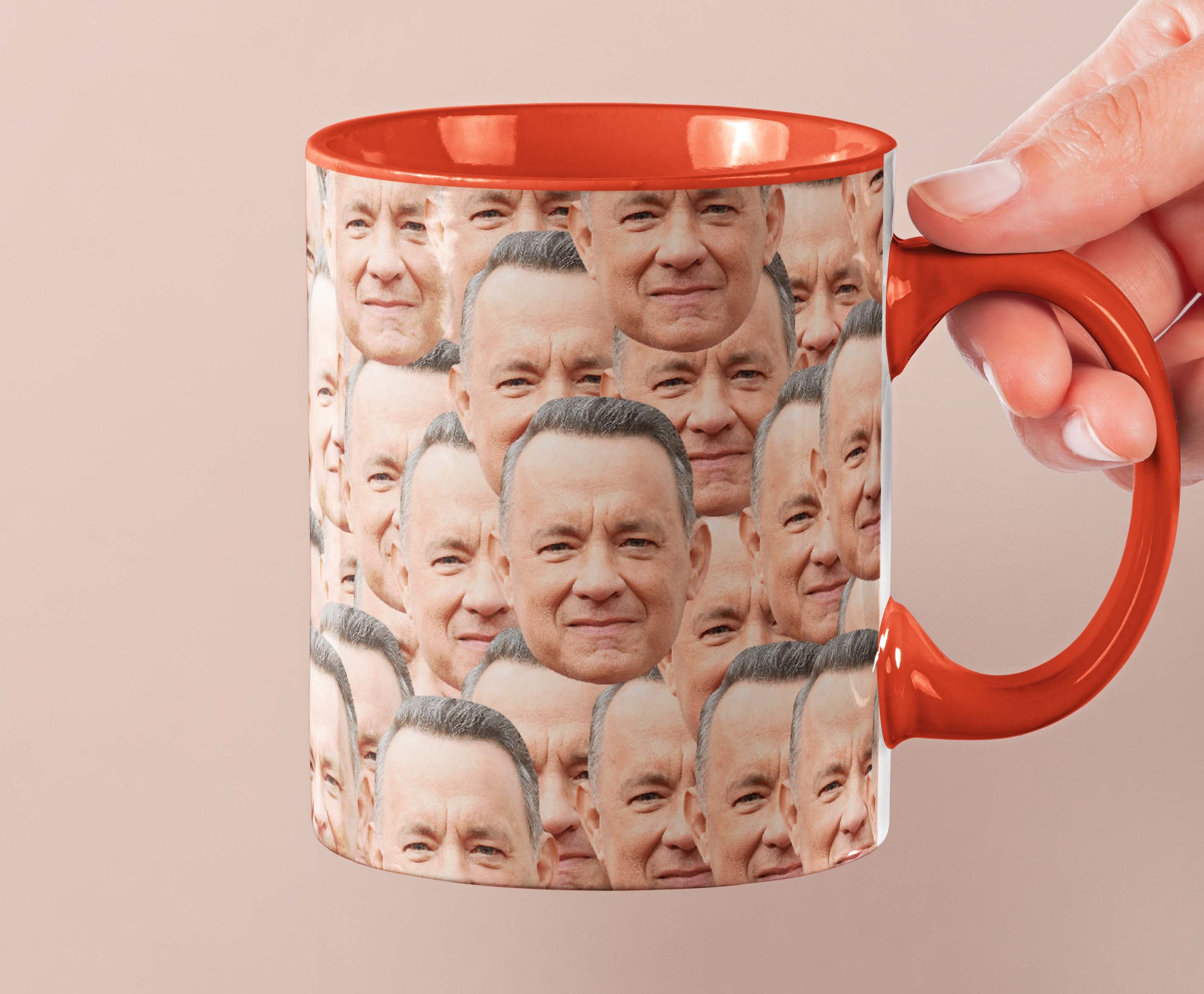Tom Hanks Tasse | Promi-Kaffeebecher Geschenkidee | Tasse für Forrest Gump Fans | Teebecher Lustige Geschenkidee | Personalisierte Kaffeetasse mit berühmtem Gesicht