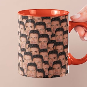 Simon Cowell Mug | Celebrity Coffee Mug Gift Idea | Mug for The X Factor Fans | Tea Mug Funny Gift Idea | Custom Coffee Face Mug