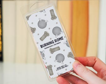 Burning Rome Soy Wax Melt | WDW Resort | Magic Mouse | WDW Rides | Spaceship Earth | Burning Embers, Leather