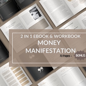 E-Book-Canva-Vorlage zur Manifestation von Geld, Lead-Magnet, Kleinunternehmen, Vermögensaufbau, Fahrplan zum Reichtum, Geldmentalität, spirituelles Wohlbefinden
