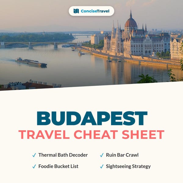 Budapest City Break Guide PDF - Thermal Baths, Ruin Bars & Food
