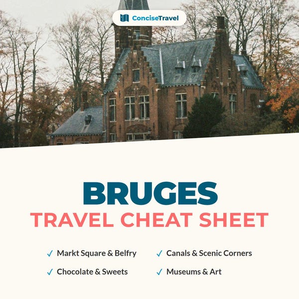 Bruges City Break Guide PDF - Medieval Canals, Beer & Chocolate