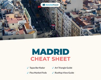 Madrid City Break Guide PDF - Prado, Tapas & Rooftop Bars