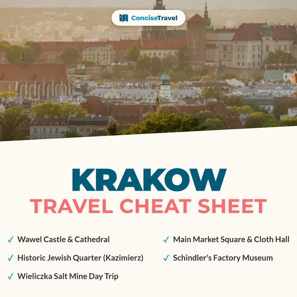 Krakow City Break Guide PDF - Wawel Castle, Salt Mine & Food