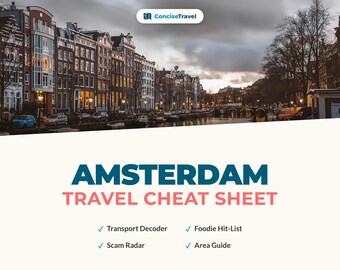 Amsterdam Travel Guide PDF - Canals, Coffeeshops & Hidden Gems