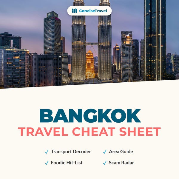 Bangkok City Break Guide PDF - Street Food, Temples & Transport