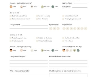Rastreador diario de salud mental