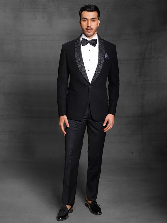 Jacquard Reception Suit For Groom Tuxedo Pink On Sale | Ballbellas