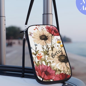 Funda de pasaporte de piel sintética con diseño floral, carteras de diseño, cartera para pasaporte de viaje, porta pasaporte personalizado, regalo para ella, amante de los viajes y los jardines