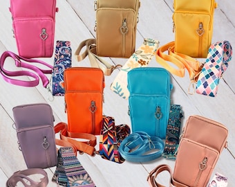 Crossbodytas lichtgewicht nylon met 4 vakken met rits en 2 riemen Mooi cadeau voor haar