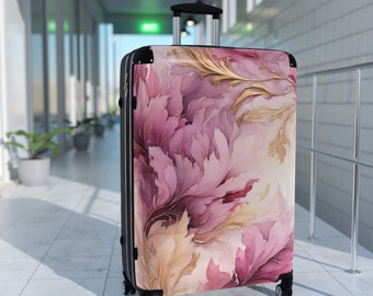 Elegante set di valigie rigide, valigie abbinate in 3 dimensioni, borse da viaggio/da stiva, ruote girevoli a 360°, maniglia regolabile, glamour da viaggio