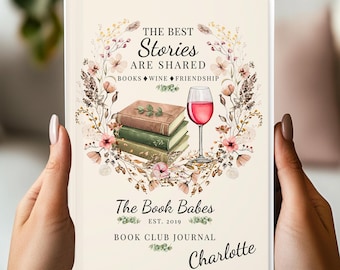 Personalized Book Club Journal Hardcover Reading Group Keepsake Gift Womens Club