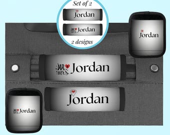 Luggage Handle Wraps Personalized Set of 2 Custom Neoprene Travel Identifier Gift