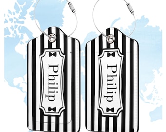 Personalized Groom Luggage Tag PU Suitcase Identifier Gift For Groom Groomsmen Travel ID Tag