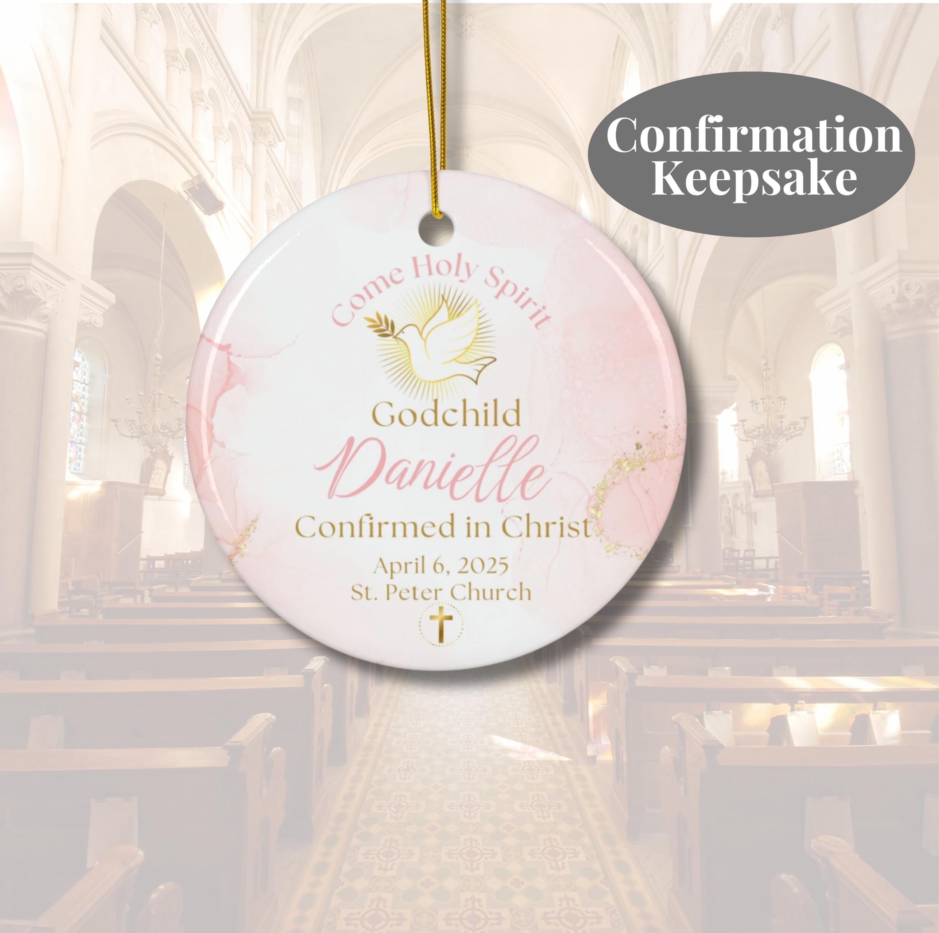 Confirmation Toy Personalized Confirmation Gifts for Girls Custom Keepsake Catholic ...
