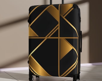 Marquetry Light Hard-Shell Luggage Set, Matching Luggage 3 Sizes, CarryOn/Checked Bags, 360º Spinner Wheels, Adjustable Handle, Stylish