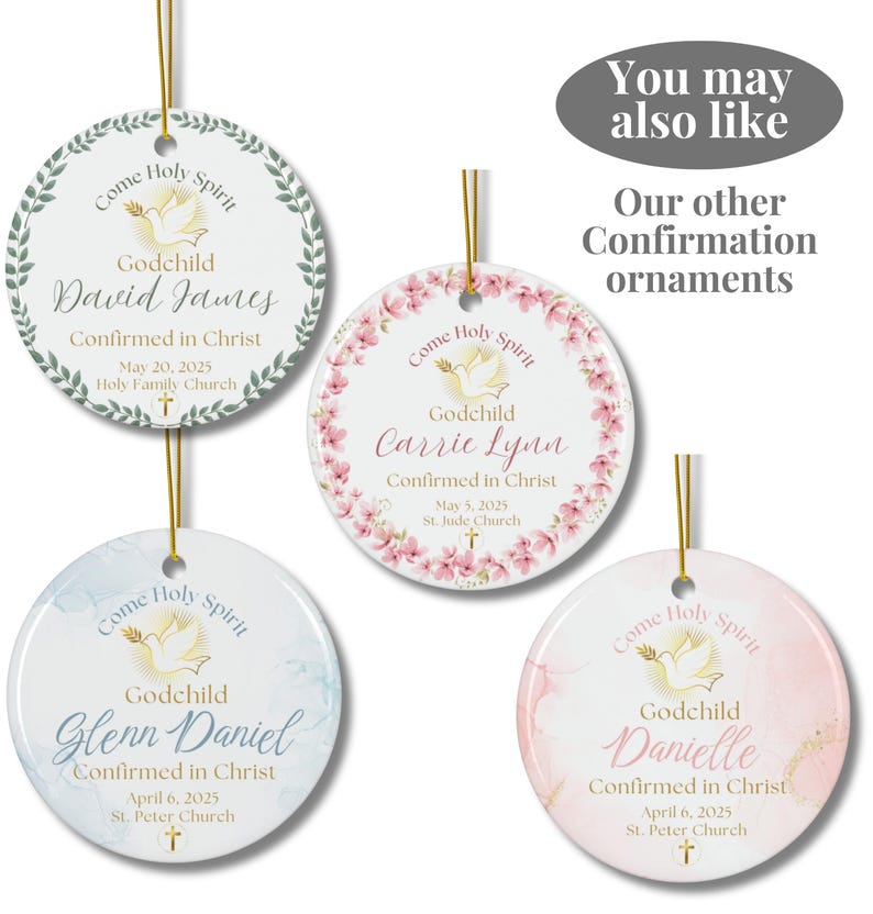 Confirmation Toy Personalized Confirmation Gifts for Girls Custom Keepsake Catholic ...