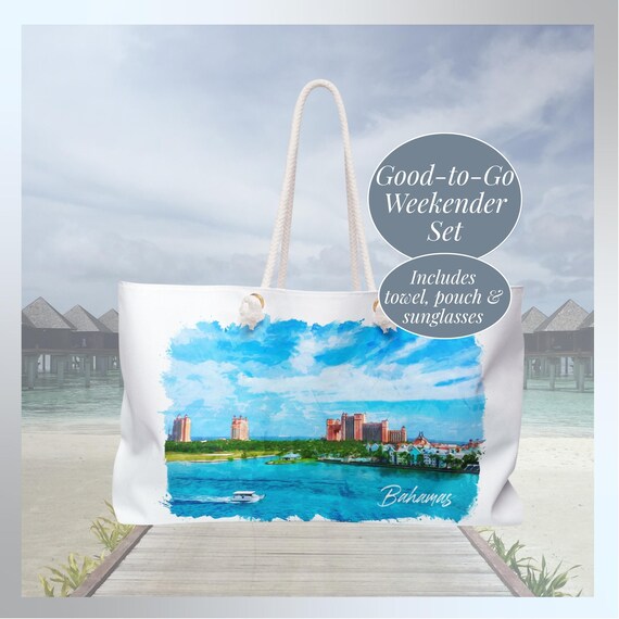 Personalized Girls Trip Weekender Bag Custom Travel Oversized Summer Bag  Beach Bag For Women Custom Tote Bag Vacation Travel Bag Pool Bag
