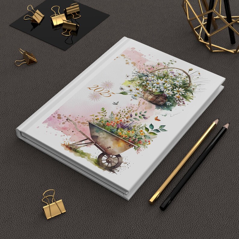 Keepsake Floral Gardening Journal Notebook Pretty Journal Planner