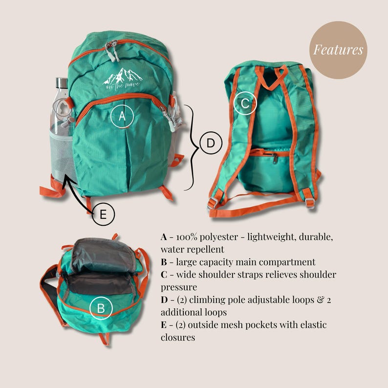Foldable Backpack Ultralight Outdoor Knapsack Hiking Bag Unisex Portable Cycling Travel Backpack Climbing Bag Athlete Gift For Traveler Idea image 6