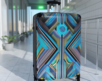 Seal in Baby Blues Hard Shell Luggage Set, Unique Modern Carry-On/Checked Bags 3 Sizes, 360º Spinner Wheels/Adjustable Handle, Unisex Gift