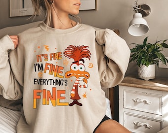 Disney Anxiety Shirt, Inside Out 2 Shirt, Emotions Shirt, Disney Feelings Shirt, Everything Is Fine Anxiety Inside Out, Mental Health Shirt