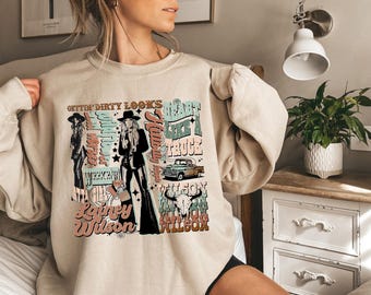 Lainey Wilson Graphic T-shirt, Lainey Wilson Fantröja, 2024 Lainey Wilson Country's Cool Again Tour-tröja, Lainey Wilson Countrymusiktröja