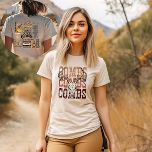Combs Bullhead Shirt Two Side Print, Luke Combs Fan, Country Music Shirt, Luke Combs World Tour 2022, Cowboy Combs, Cowgirl Tee